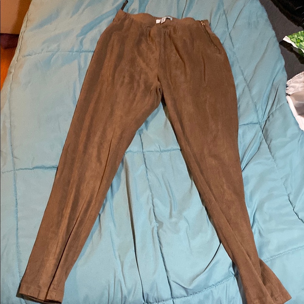 Sky Brown Corduroy Pants Straight Leg